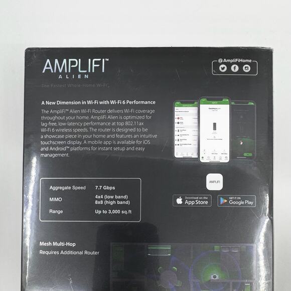 NWT AMPLIFI ALIEN  Whole-home Wi-Fi6 Router - Picture 4 of 8